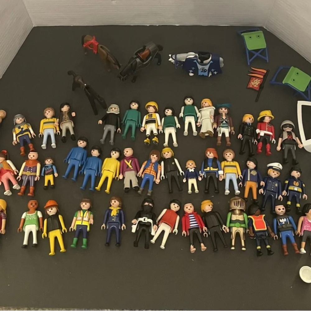 60+ Vintage 1987 1990s 2000s Play Mobil Geobra Figures Lot